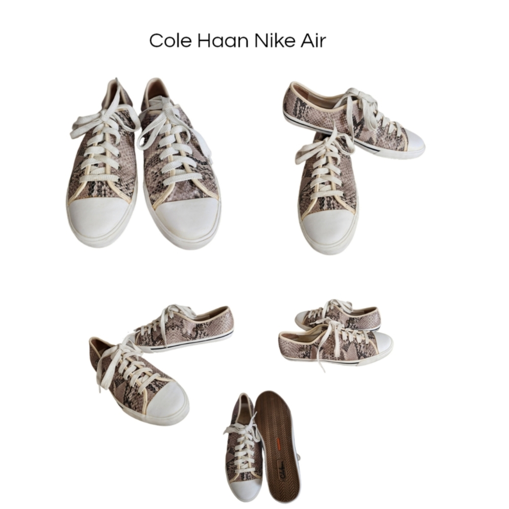 COLE HAAN NIKE AIR " AIR LAURIE" SNAKE PRINT SNEAKERS SIZE 9.5 - Picture 1 of 8